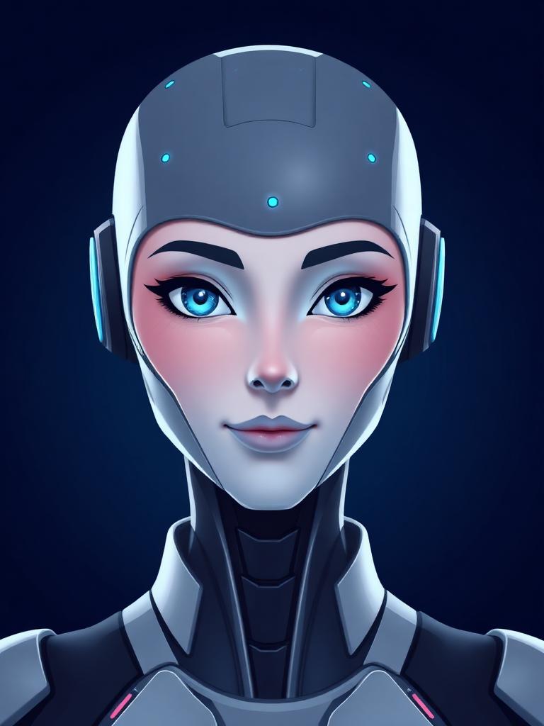 N.O.V.A. — Futuristic AI guide avatar